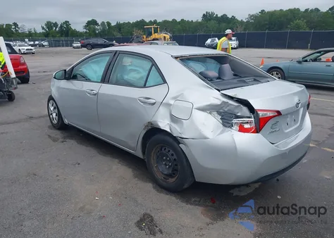 2015 Toyota Corolla L from USA, damaged, VIN 2T1BURHE5FC468791